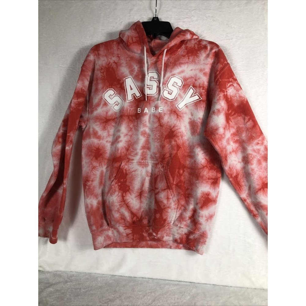 Sassy Babe Tye Dye  Woman's Hooded Sweatshirt - Picture 7 of 16